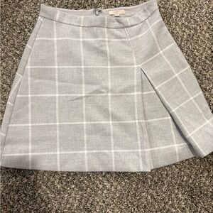 LOFT Gray Plaid Women's Skirt Size 4P
